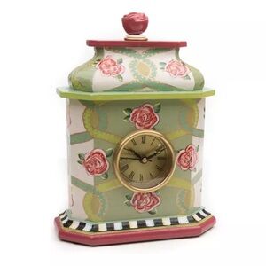 Mackenzie Childs Really Rosy Desk Clock